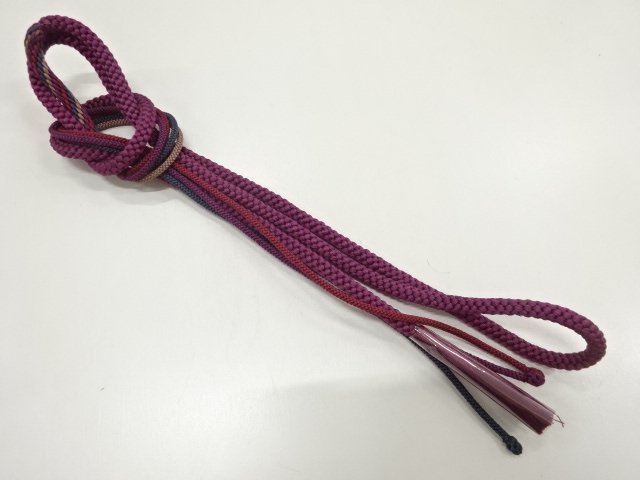 JAPANESE KIMONO / UNUSED HAND-TIED OBIJIME